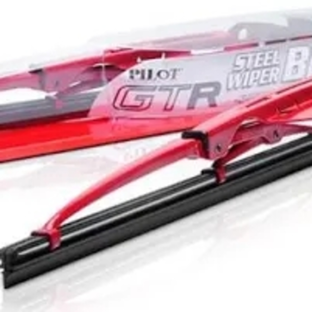 Pilot GTR Steel Wiper Blade in Red and Black